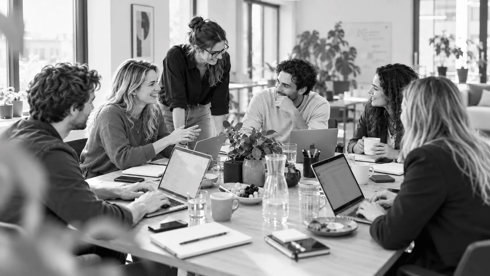 Werkoverleg bij New Road Digital